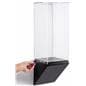 Wedge pedestal gallery wall display shown with included hardware and tool