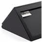 Wedge pedestal gallery wall display with recessed z-brackets