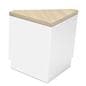 Corner retail counter in white