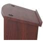 Digital podium with two built-in gooseneck microphone ports