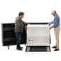 Portable dvLED display with counter recommended to have two individuals to safely roll in and out of the case
