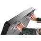 Digital sidewalk sign with handles for easy portability