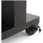 Outdoor digital sign with rear key locking wheels