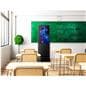 Digital display advertising floor stand with 60 hertz refresh rate