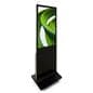 Digital display advertising floor stand with portrait orientation