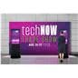 Advertising multimedia kiosk with tempered glass