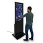 Advertising multimedia kiosk with touch screen 
