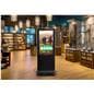 Double-sided digital vertical touchscreen kiosk with tempered glass 