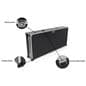 Storage case for floor standing digital signage with 4 rubber wheels for portability
