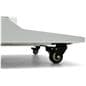 Double-sided digital vertical touchscreen Kiosk with locking caster wheels