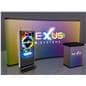 Double-sided digital vertical touchscreen kiosk with tempered glass