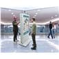 Double-sided digital vertical touchscreen Kiosk with 32 GB of internal storage