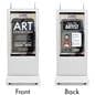 Double-sided digital vertical touchscreen kiosk with robust content creation and content management software system thanks to Wallboards premium software package