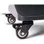 Digital display advertising floor stand with robust locking caster wheels for mobility 
