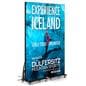 LED Poster Display being daisy chained with another 1.9mm unit showcasing a display for a travel excursion 
