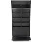 Digital brochure kiosk with eight tiered pockets
