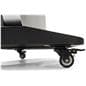 Digital brochure kiosk with four locking caster wheels
