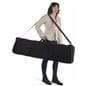 Removable and adjustable shoulder strap on literature stand carry bag