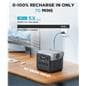 EcoFlow RIVER 2 Pro portable power station with 0-100% recharge in only 70 mins. 70 mins, 5X faster, river2 pro fast charge. 6-9hrs. Others normal charging. AC 940W input.