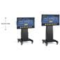 Touch screen digital signage with motorized lift and adjustable height 