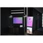 Backlit multimedia kiosk with signage and 32 inch screen