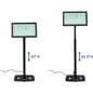 22" height adjustable touch kiosk ranges from 47 inches to 65 inches tall