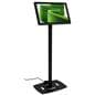 22" height adjustable touch kiosk with interactive screen design