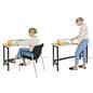 Interactive multi touch table with sit or stand design