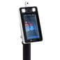 Adjustable height temperature kiosk with non-contact design