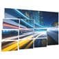 LED video wall with 16 panels that create a large wall mounting form factor