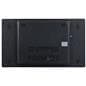 Wall mount touch screen monitor with a view of the back of the monitor with the sleek low profile mount attached
