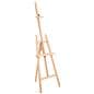 Digital canvas easel display made of beechwood
