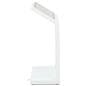 Floor standing touch screen kiosk showcasing the sleek side angle