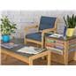 Light Oak Magazine Rack End Table, 8" Pocket Height