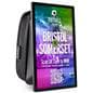 Digital backpack billboard with straps