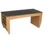 Medium Oak Magazine Coffee Table, Weighs 54 lbs