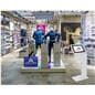 Touch screen interactive kiosk with camera and sleek design