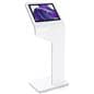 White touch screen interactive kiosk with camera and android 7.1 operating system 