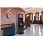 Floor standing suggestion box with Vivid Screen Display 