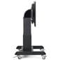 Touch screen digital signage showcasing the sleek side angle of the unit