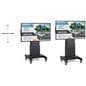 Touch screen digital signage with motorized lift and adjustable height options