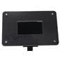 Small digital display stand includes stylish wide face frame  