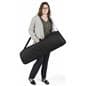 Dual layer 3D roller banner display inlcudes black nylon case with comfort strap