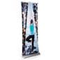 Visually stunning dual layer 3D roller banner display 