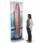 3D effect dual layer pull up banner stand have stunning custom graphics