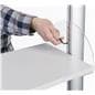 Merchandising Shelves with Digital Sign and Adjustable Height