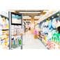 Merchandising Shelves with Digital Sign with USB Port