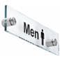 “Men” /”Women” Restroom Signs, 1" Overall Depth