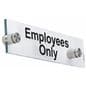 “Employees Only” Standoff Sign, 8" Overall Width