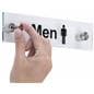 “Men” Bathroom Sign with Binding Screws